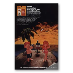 1971 Kodak Film Print Ad | Film Processing