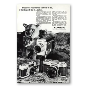 1970 Konica Camera Print Ad | Whatever