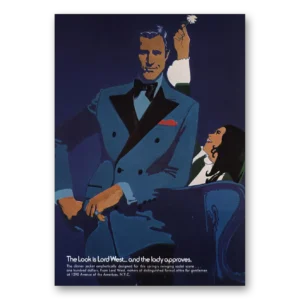 1970 Lord West Menswear Print Ad | Lady Approves