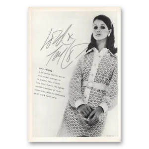 1970 Lord & Taylor Print Ad | Lace Shirting