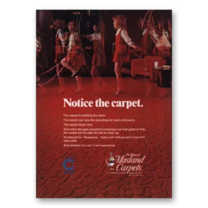 1970 Masland Carpet Print Ad | Notice Carpet