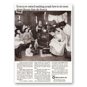 1970 Metropolitan Life Insurance Print Ad | Teaching People
