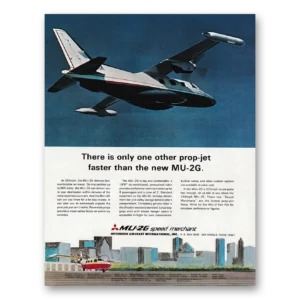 1970 Mitsubishi Aircraft Print Ad | Prop Jet