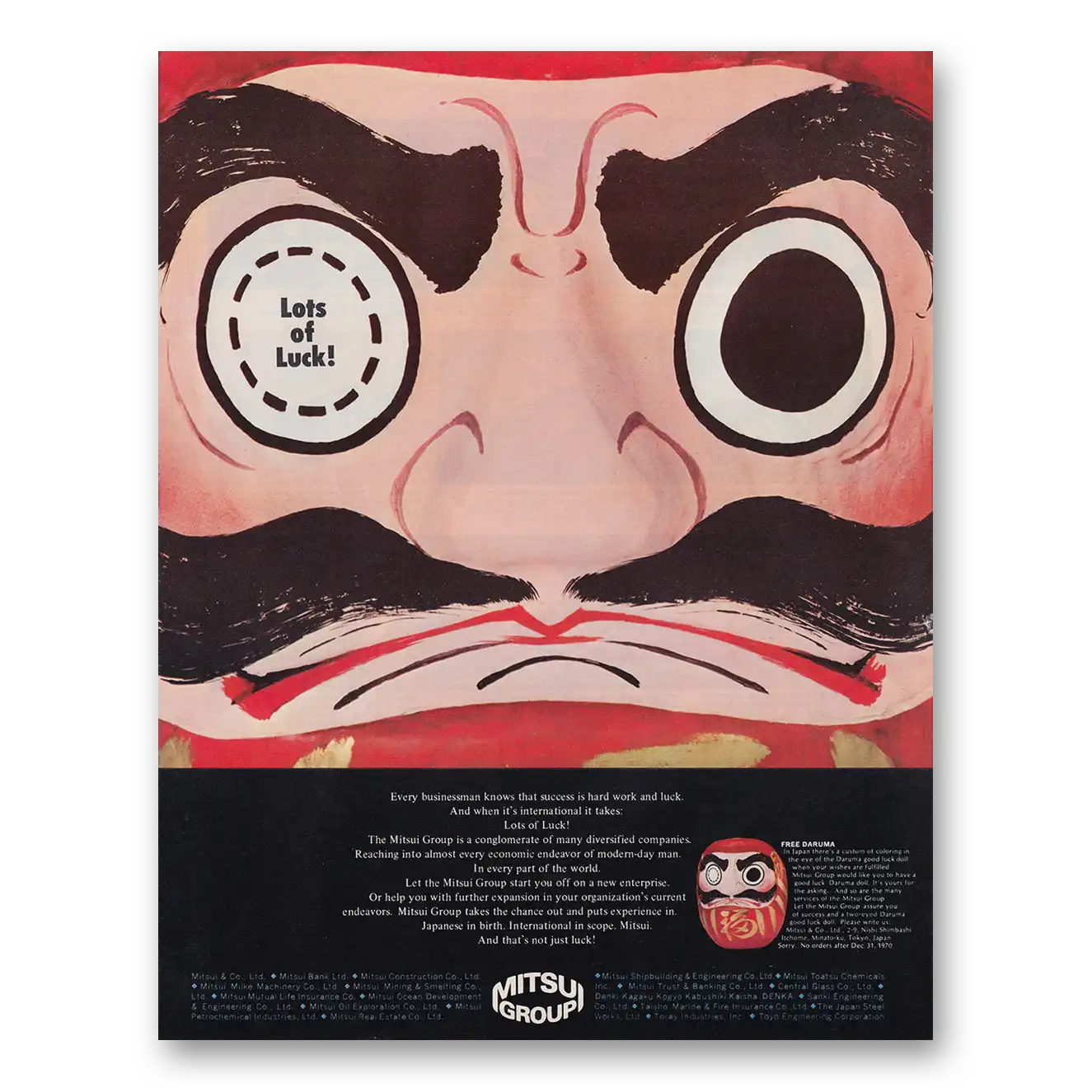 1970 Mitsui Group Print Ad | Lots Luck