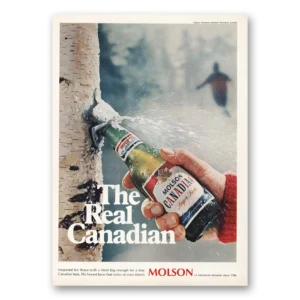 1970 Molson Beer Print Ad | Real Canadian