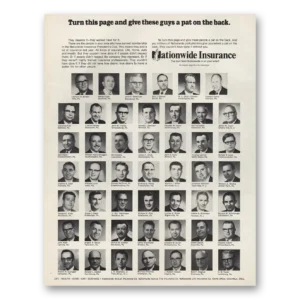 1970 Nationwide Insurance Print Ad | Pat On Back