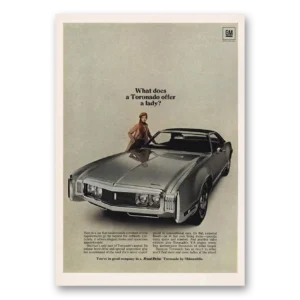 1970 Oldsmobile Toronado Print Ad | Offer Lady
