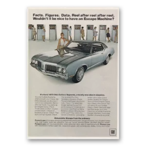 1969 Oldsmobile Cutlass Print Ad | Facts Figures