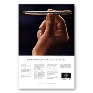 1970 Parker T1 Pen Print Ad | Going To Mars