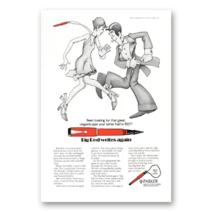 1970 Parker Duofold Pen Print Ad | Big Red