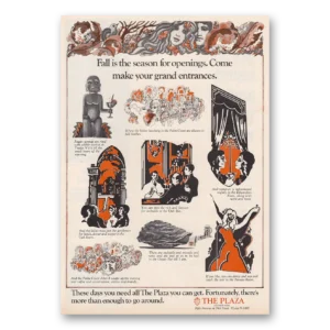 1970 Plaza Hotel Print Ad | Fall Is Season