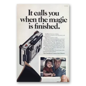 1970 Polaroid Countdown Camera Print Ad | Call You When Magic Is Finished