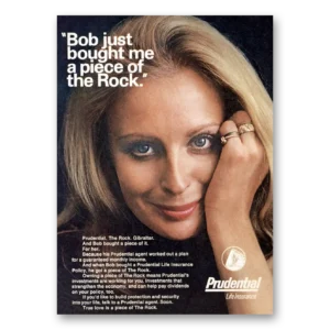 1970 Prudential Insurance Print Ad | Piece Rock