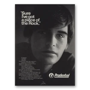 1970 Prudential Insurance Print Ad | Piece Rock