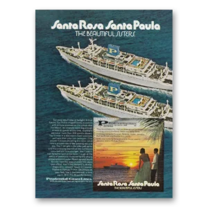 1970 Grace Line Print Ad | Santa Rosa