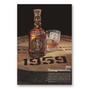 1970 Rare Antique Bourbon Print Ad | Vintage Bourbon
