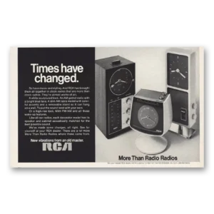 1970 RCA Radios Print Ad | Times Changed