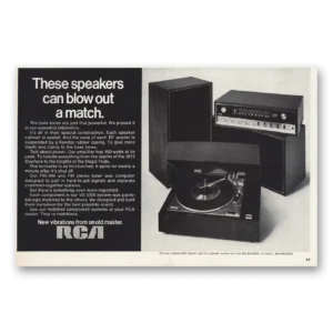 1970 RCA Stereo Print Ad | These Speakers