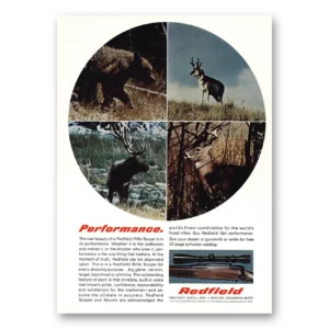 1970 Redfield Rifle Scope Print Ad | Beauty Performance