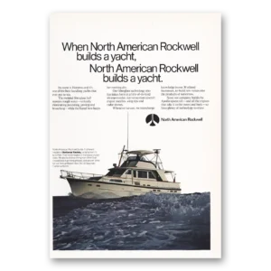 1970 North American Rockwell Print Ad | Hatteras Yachts