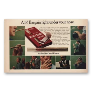 1970 Roi Tan Cigars Print Ad | Under Your Nose