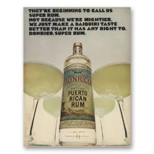 1970 Ronrico Rum Print Ad | Super Rum