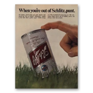 1970 Schlitz Beer Print Ad | Schlitz Punt