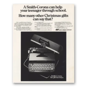 1970 Smith Corona Typewriters Print Ad | Your Teenager