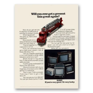 1970 Sony Television Print Ad | Great Again