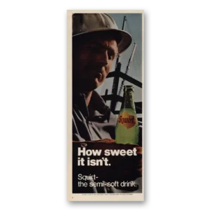 1970 Squirt Soft Drink Print Ad | How Sweet