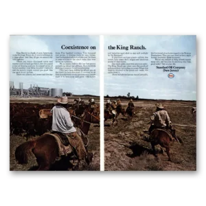 1970 Standard Oil New Jersey Print Ad | King Ranch