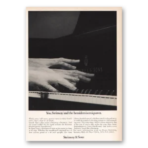 1970 Steinway Piano Print Ad | Hemidemisemiquaver