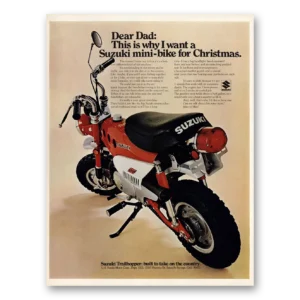 1970 Suzuki Mini Bike Print Ad | Dear Dad