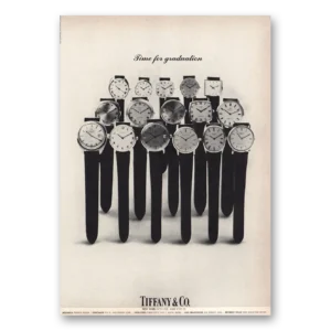 1970 Tiffany & Co Print Ad | Time For Graduation