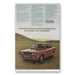 1970 Toyota Corona Print Ad | Fantastic Years