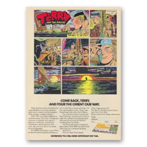 1970 TWA Airlines Print Ad | Come Back Terry