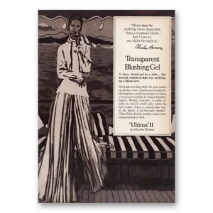 1970 Ultima II Print Ad | Blushing Gel