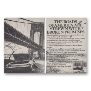 1970 Volvo Print Ad | Broken Promises