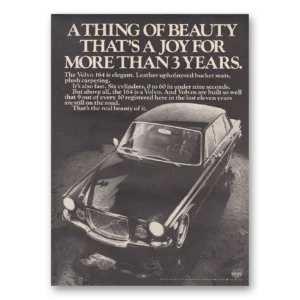 1970 Volvo 164 Print Ad | Thing Beauty