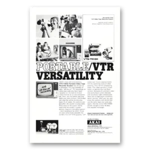1971 Akai Video Tape Recorder Print Ad | Revolutionary