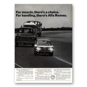 1971 Alfa Romeo GTV Print Ad | For Muscle