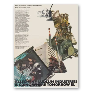 1971 Allegheny Ludlum Print Ad | Forecast For Power