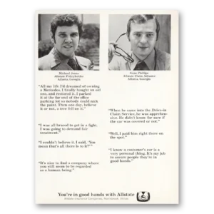 1971 Allstate Insurance Print Ad | Gene Phillips