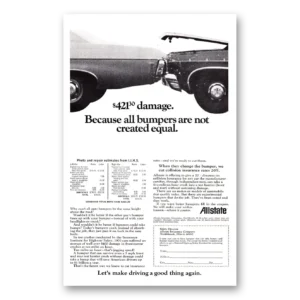 1971 Allstate Insurance Print Ad | Bumpers