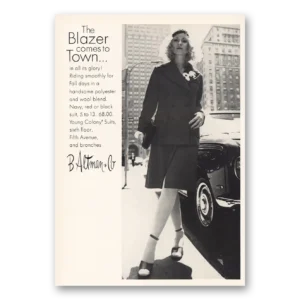 1971 B Altman Print Ad | Blazer Comes To Town