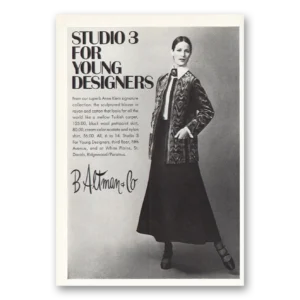 1971 B Altman Print Ad | Studio 3 Young Designers