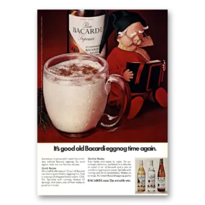 1971 Bacardi Print Ad | Eggnog