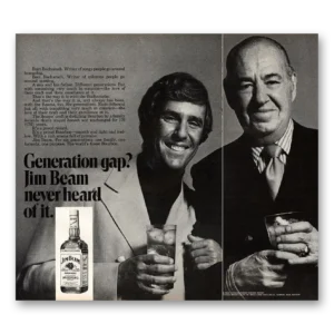 1971 Jim Beam Print Ad | Burt Bacharach
