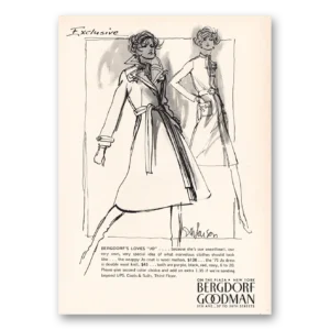 1971 Bergdorf Goodman Print Ad | Bergdorfs Loves Jo