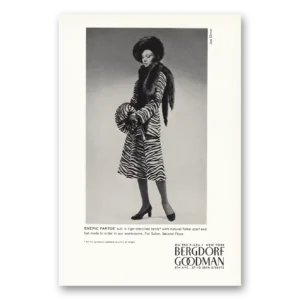 1971 Bergdorf Goodman Print Ad | Emeric Partos